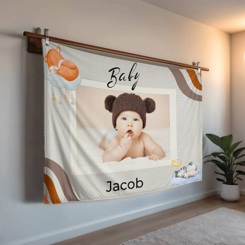 Personalized Baby Mink Touch Blanket 3 +