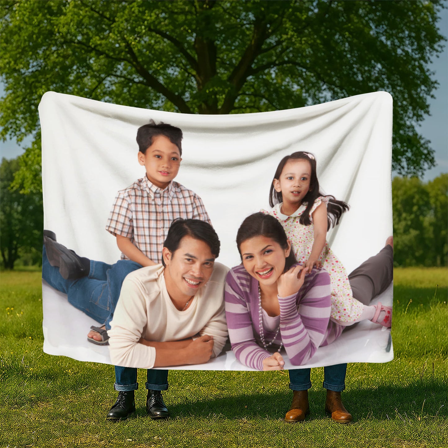 Sherpa Fleece Blanket Landscape