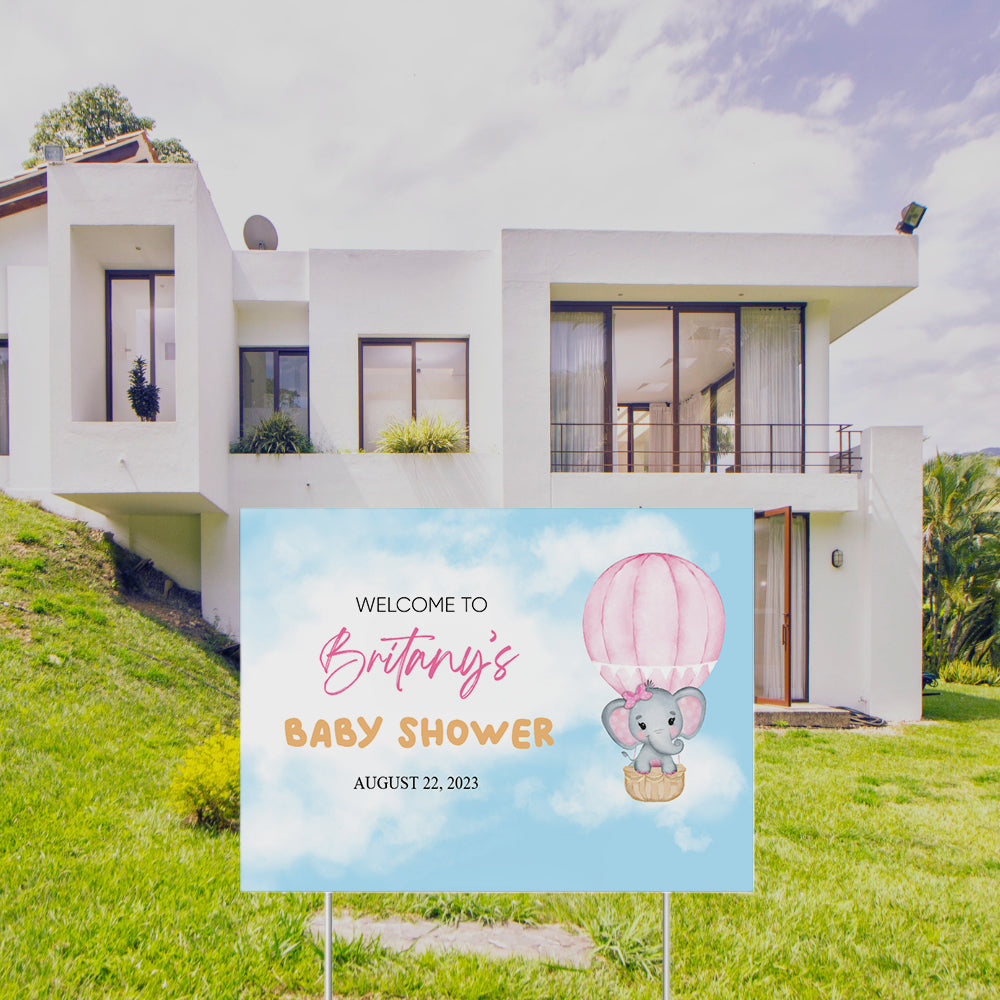 BABY SHOWER YARD SIGN