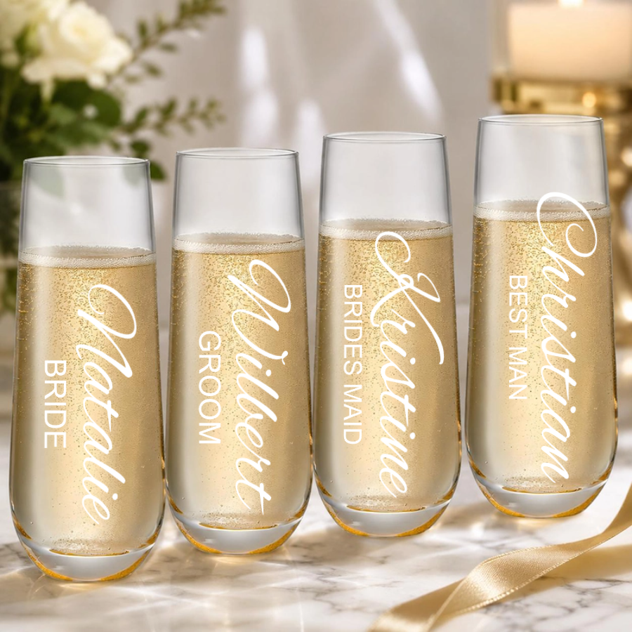 GIFT CARD STEMLESS CHAMPAGNE GLASS