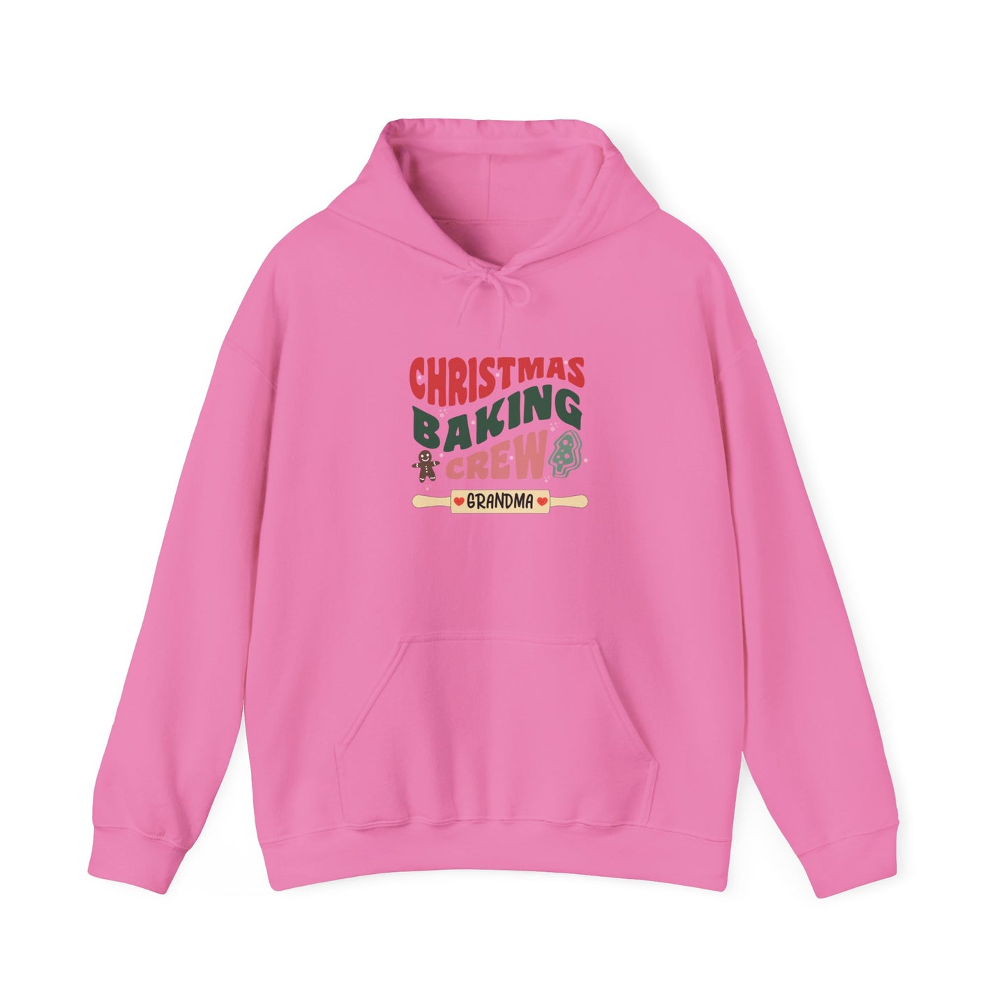 Unisex Heavy Blend Hooded Sweatshirt Christmas Baking Crew Christmas 2024 with Custom Name