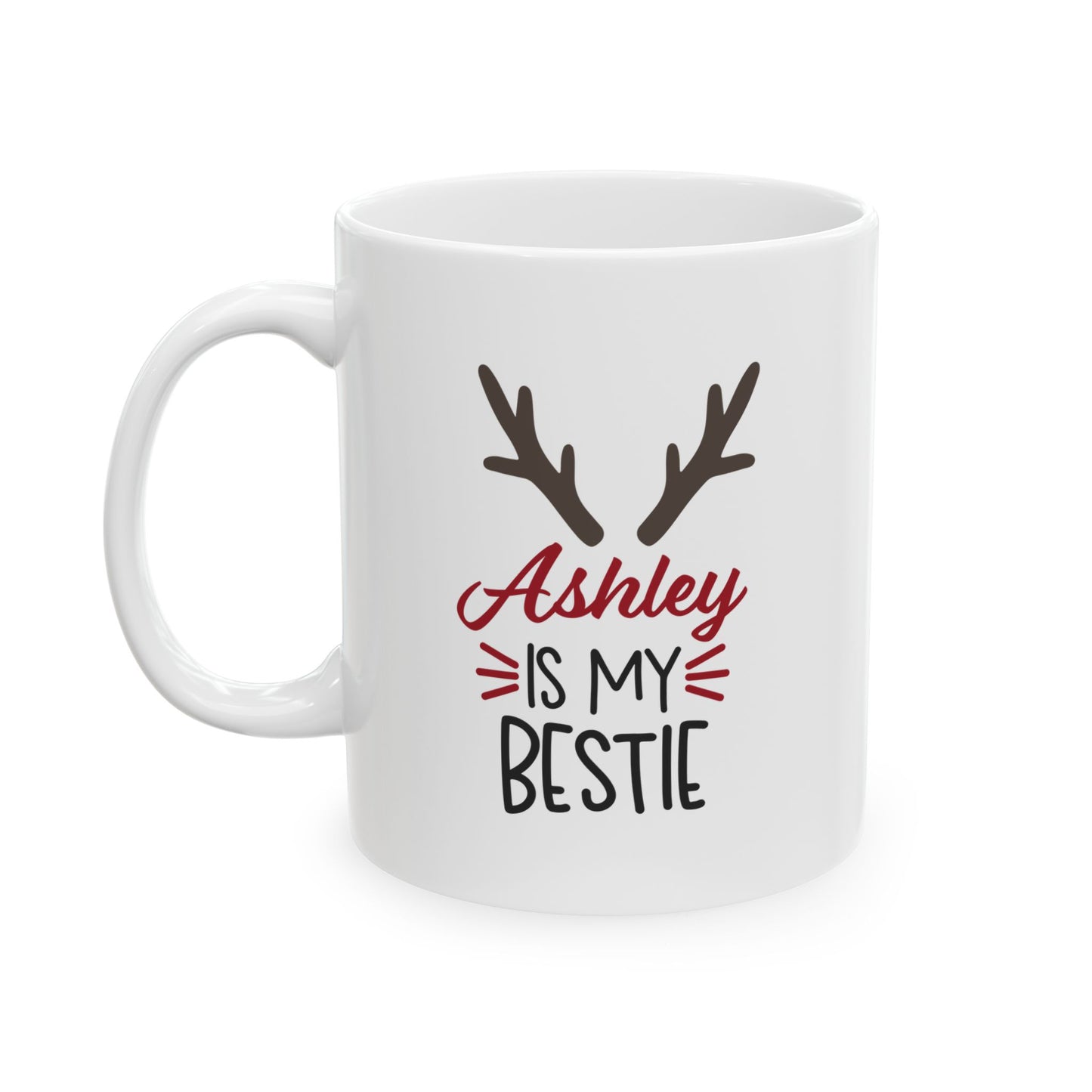 Ceramic Mug (11oz White) - Christmas Design 2024 - My Bestie