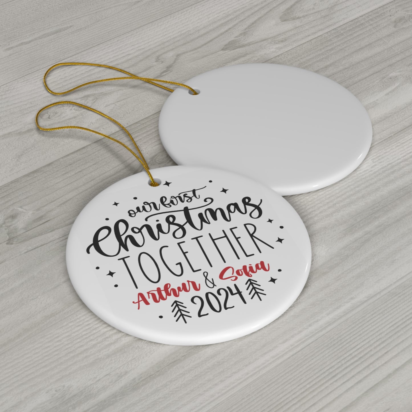 Ceramic Ornament - Our First Christmas Together