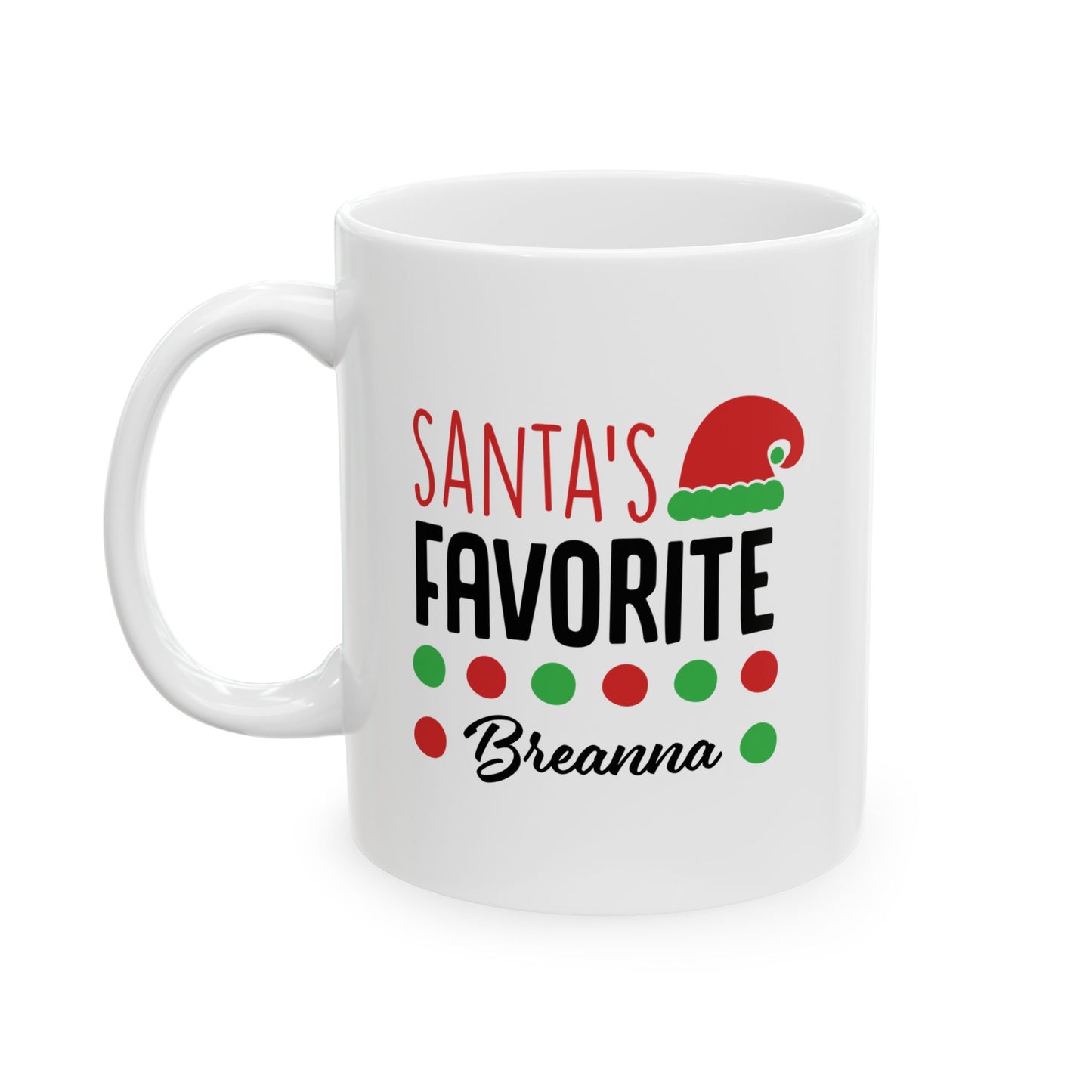 Ceramic Mug (11oz White) - Christmas Design 2024 - Santa's Favorite