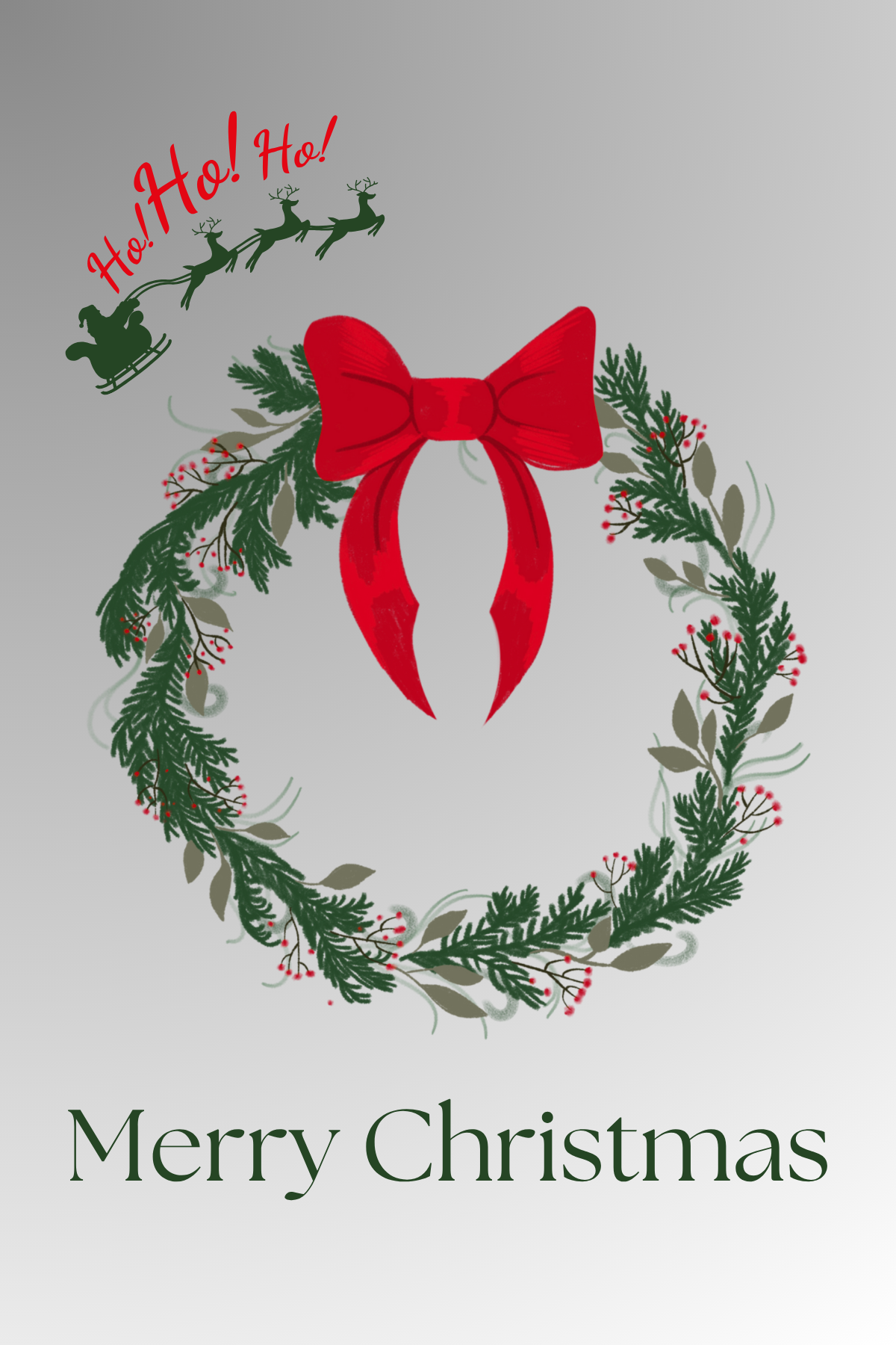 Christmas Card Digital Template 10