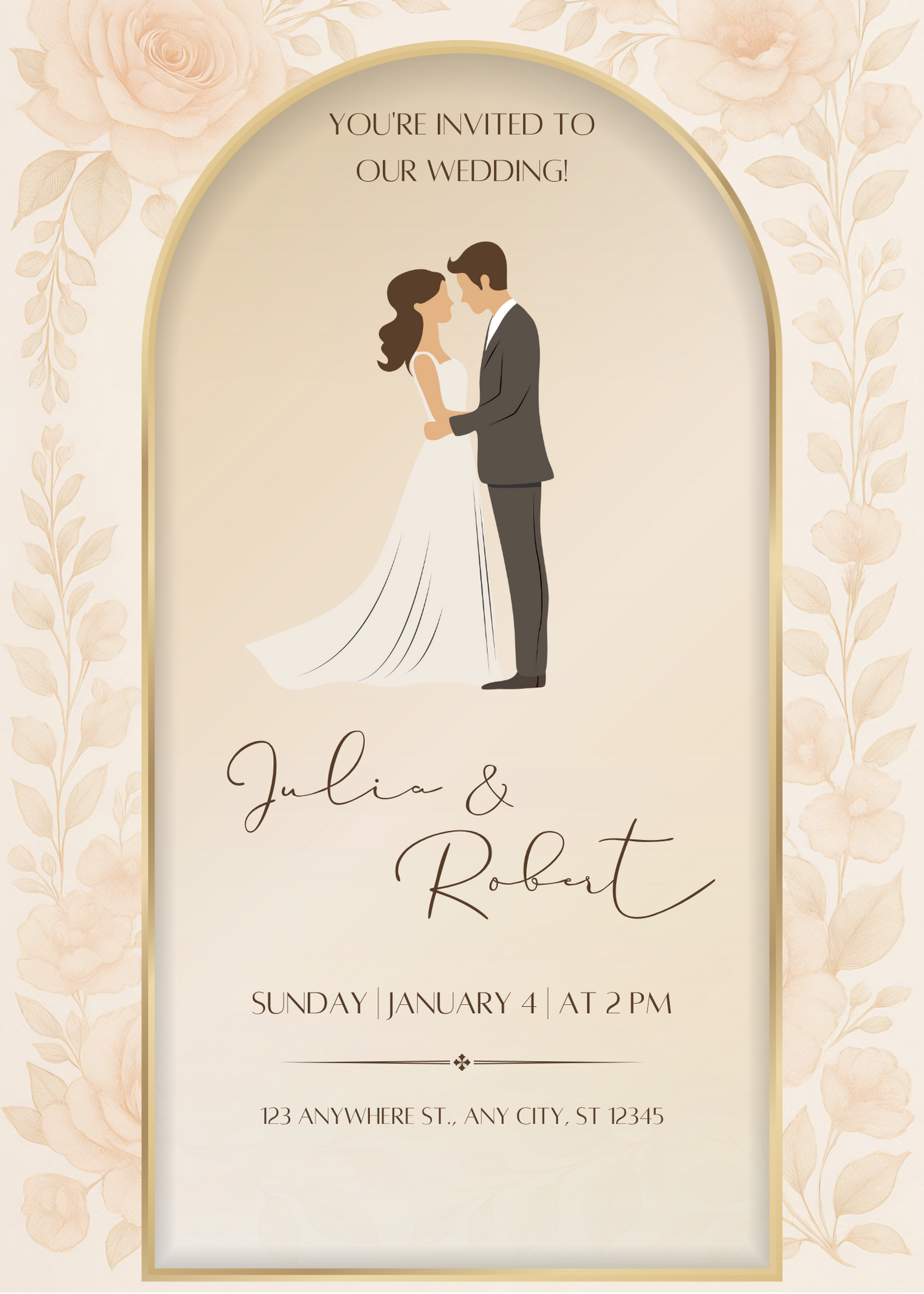 Wedding Invitation Card Digital Template 10