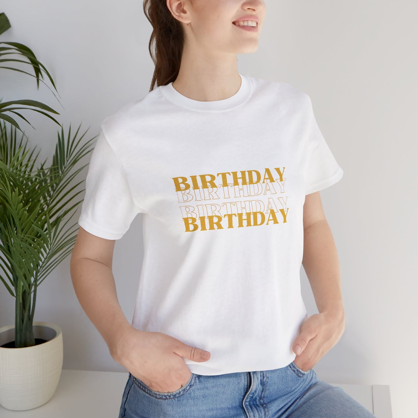 Unisex Jersey Short Sleeve Tee Birthday Design 4