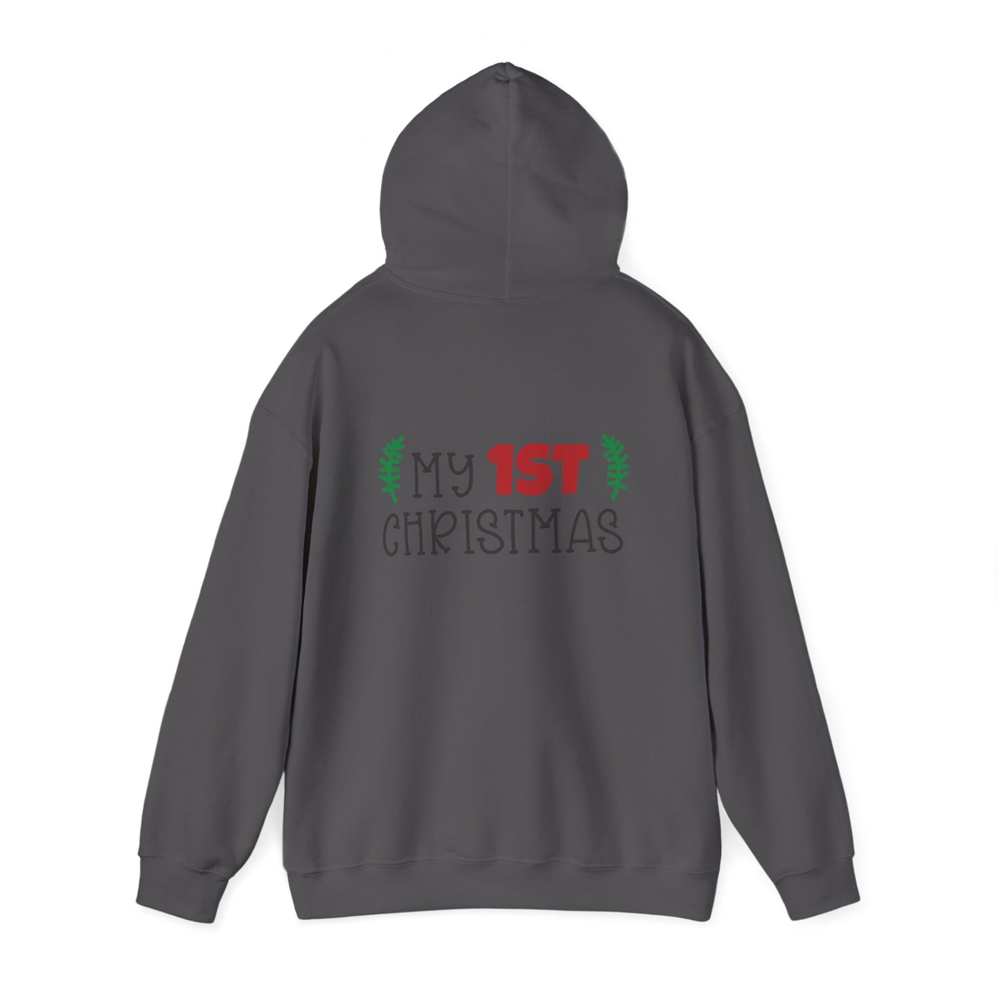 Unisex Heavy Blend Hooded Sweatshirt Christmas Design 2024 - My # Christmas 1 with Custom Name