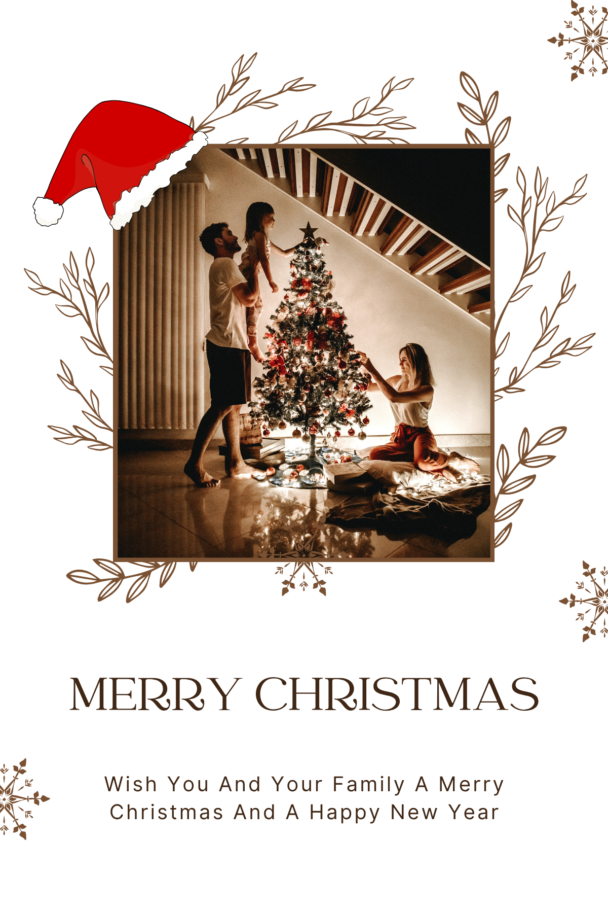 Christmas Card Custom Photo Digital Template 11