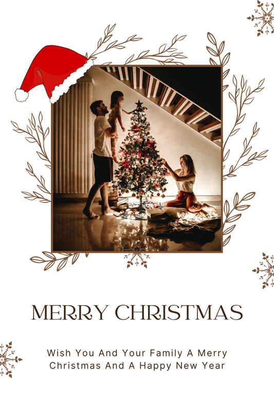 Christmas Card Custom Photo Digital Template 11