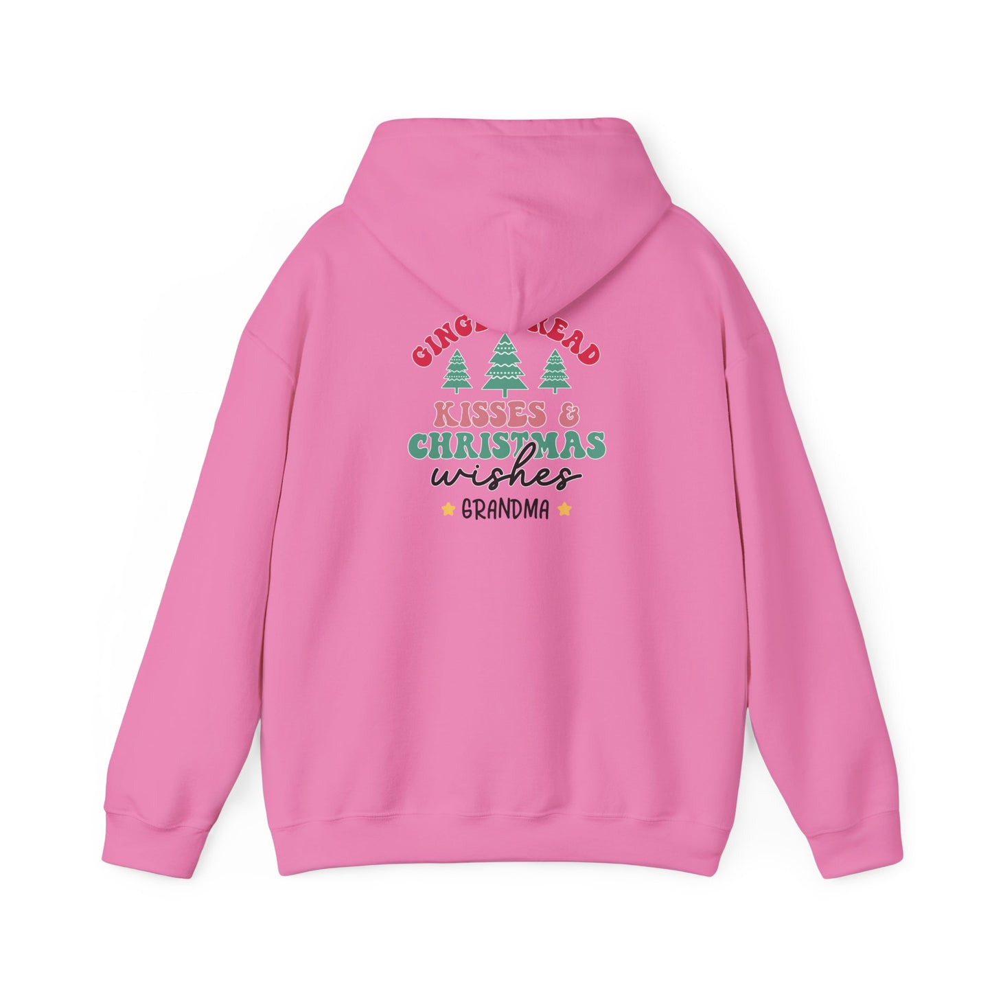 Unisex Heavy Blend Hooded Sweatshirt Kisses & Christmas Wishes Christmas 2024 with Custom Name