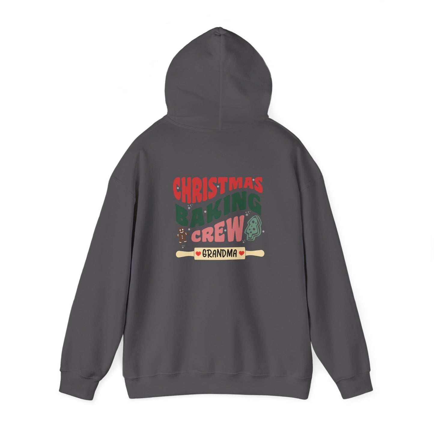 Unisex Heavy Blend Hooded Sweatshirt Christmas Baking Crew Christmas 2024 with Custom Name