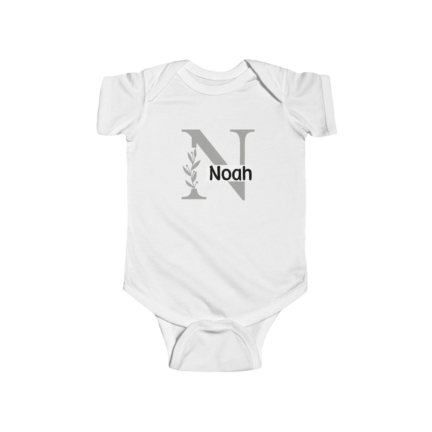 Custom Baby Name Onesie Baby Initial Personalized Onesie 1