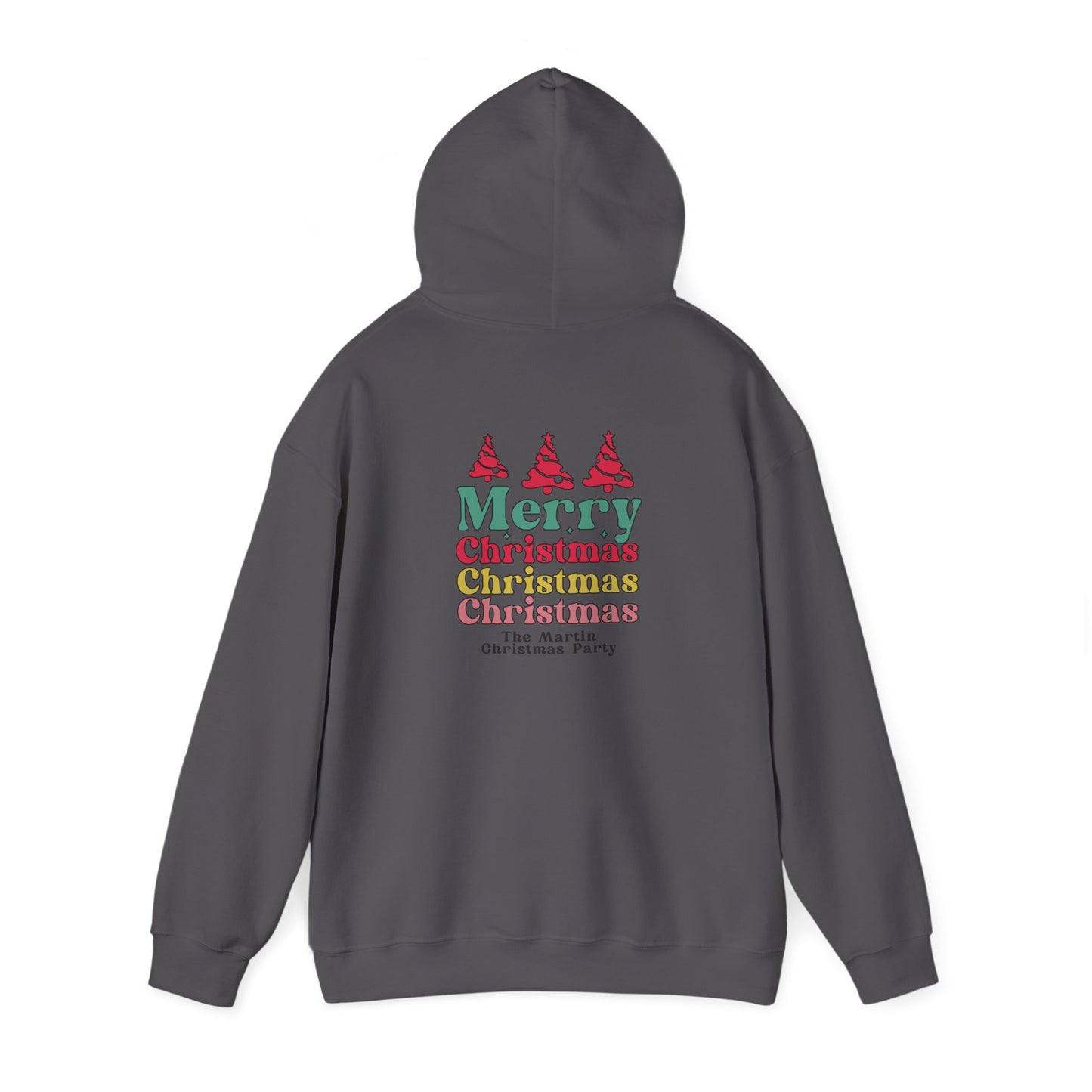 Unisex Heavy Blend Hooded Sweatshirt Merry Christmas Christmas Christmas 2024 with Custom Name