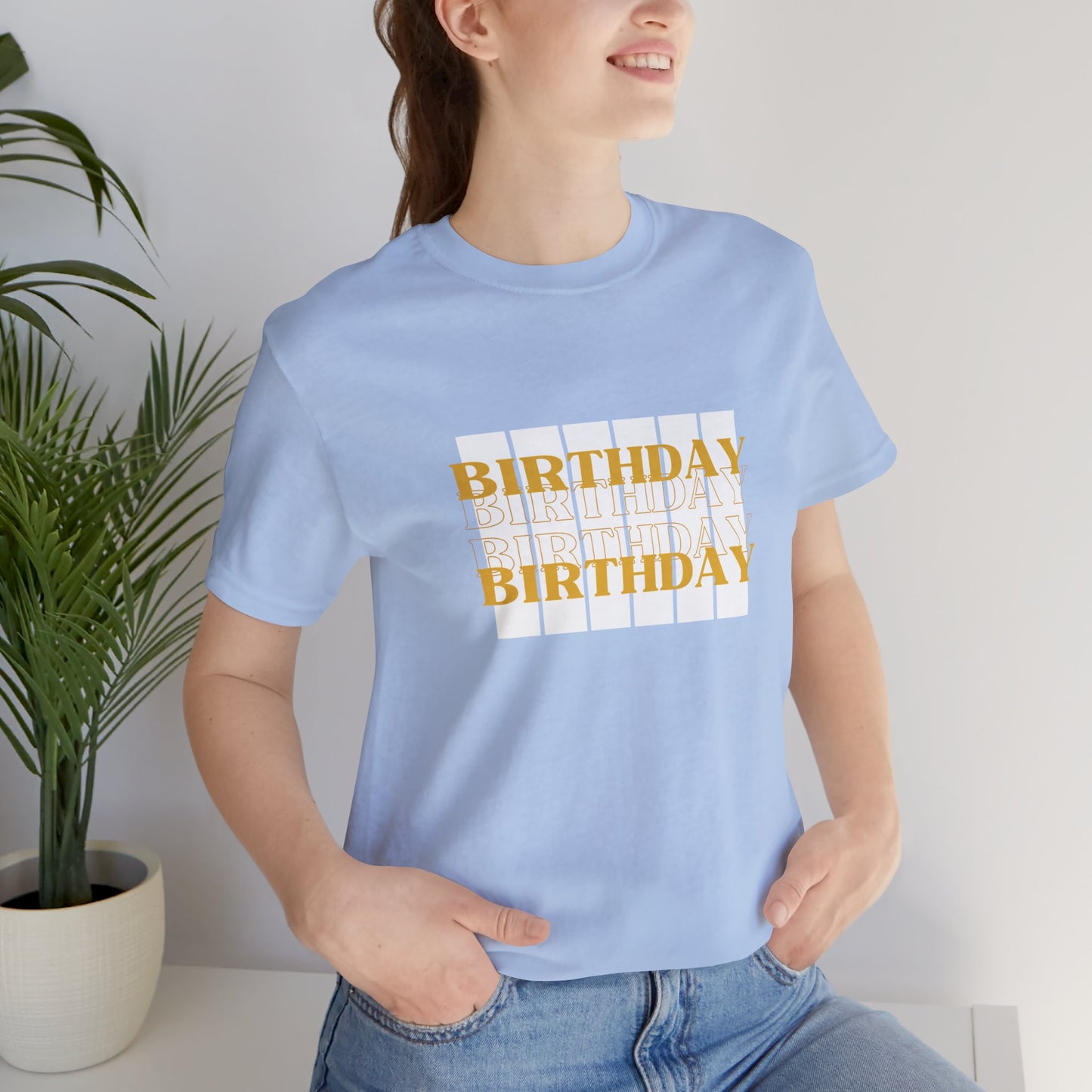 Unisex Jersey Short Sleeve Tee Birthday Design 4