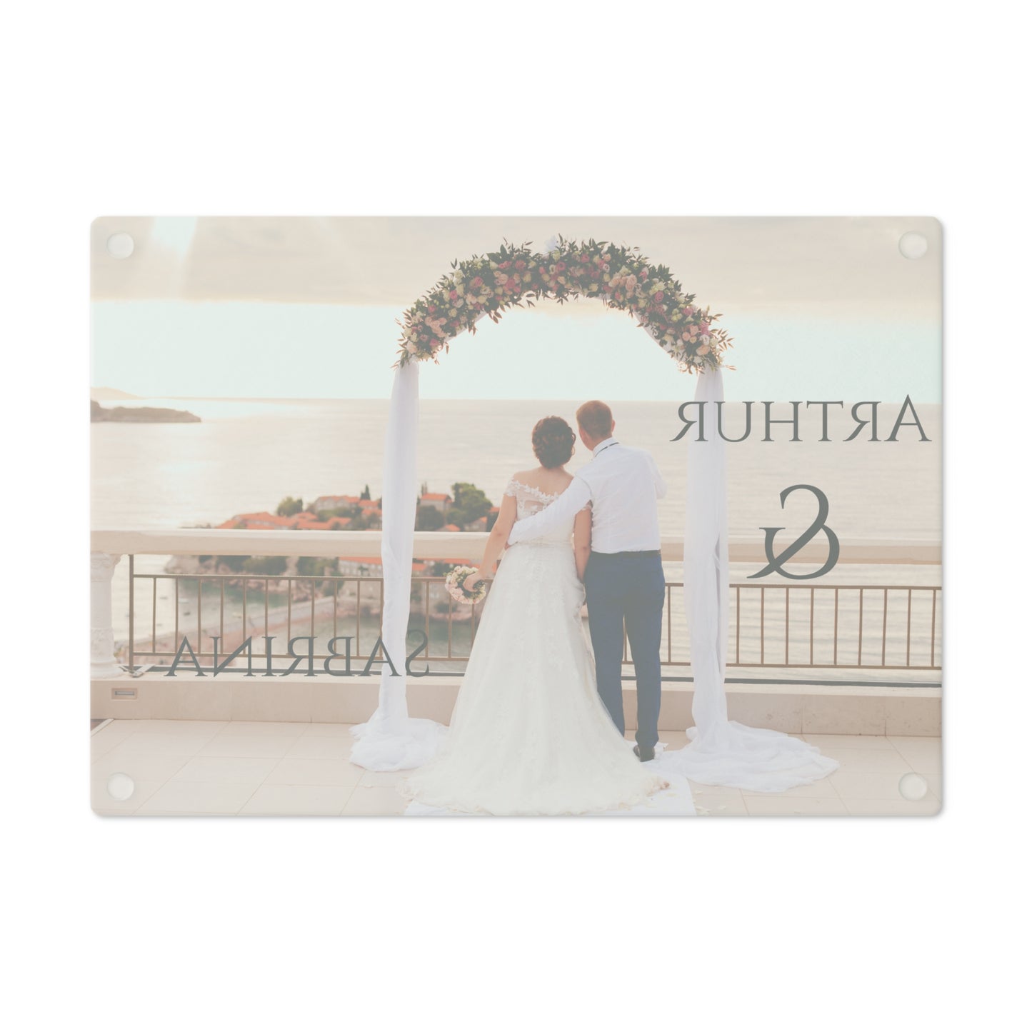 Cutting Board Wedding design - Personalized Name #1