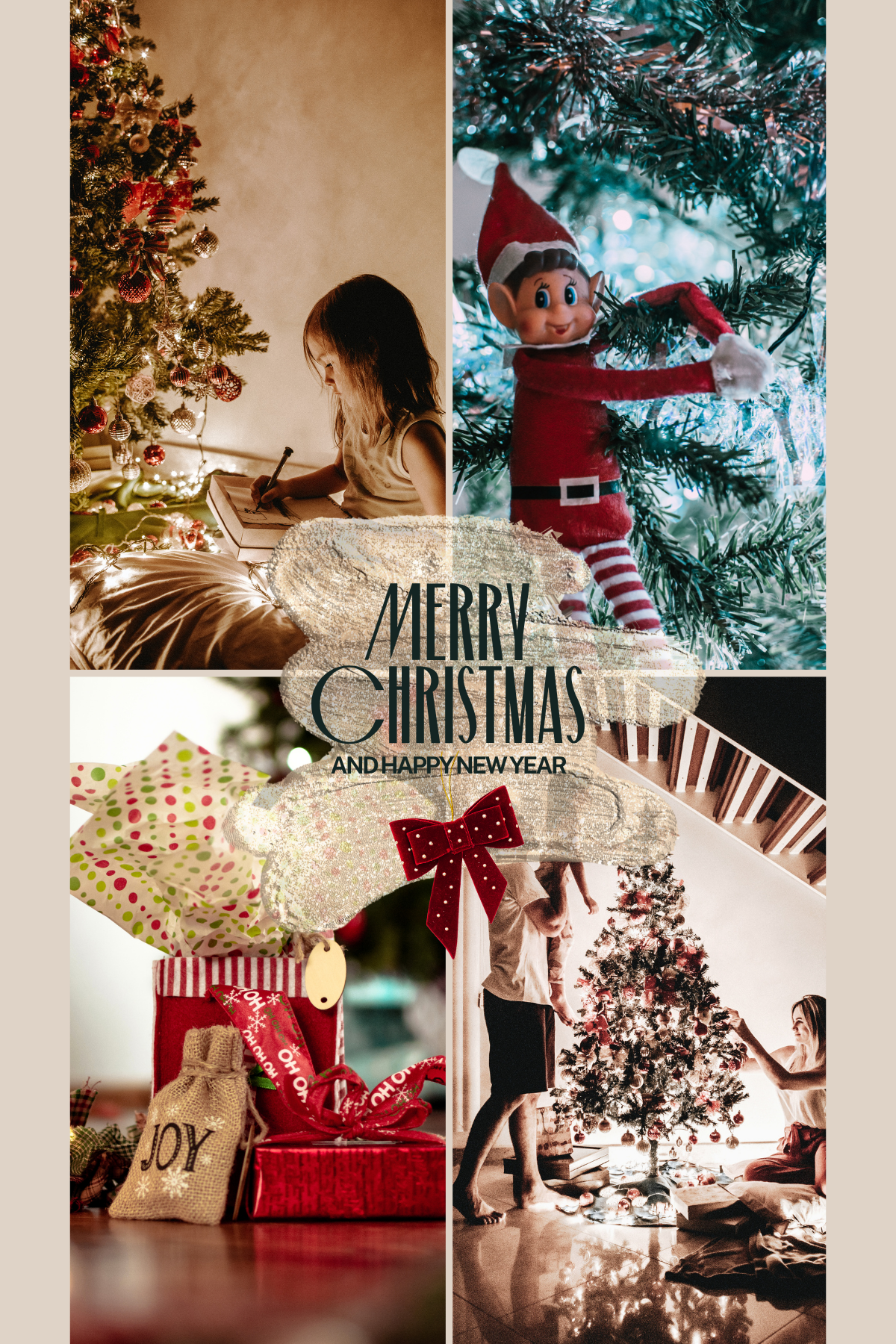 Christmas Card Custom Photo Digital Template 12