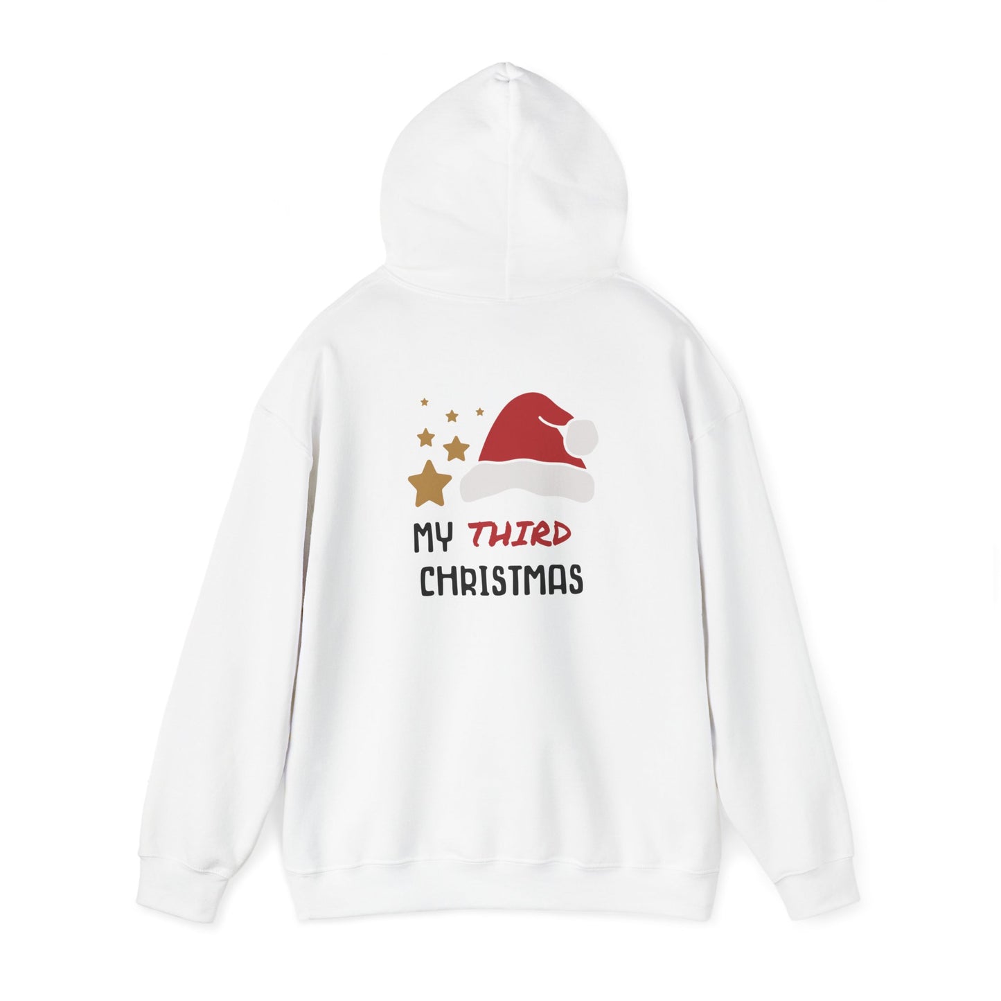 Unisex Heavy Blend Hooded Sweatshirt Christmas Design 2024 - My # Christmas 2 with Custom Name