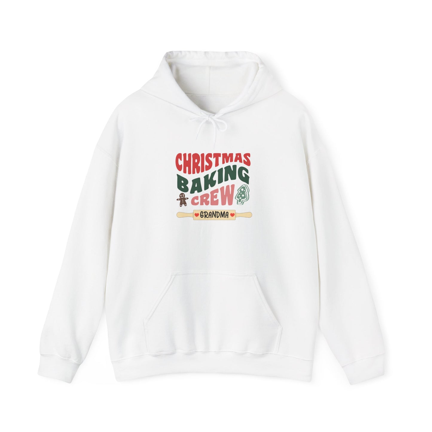 Unisex Heavy Blend Hooded Sweatshirt Christmas Baking Crew Christmas 2024 with Custom Name