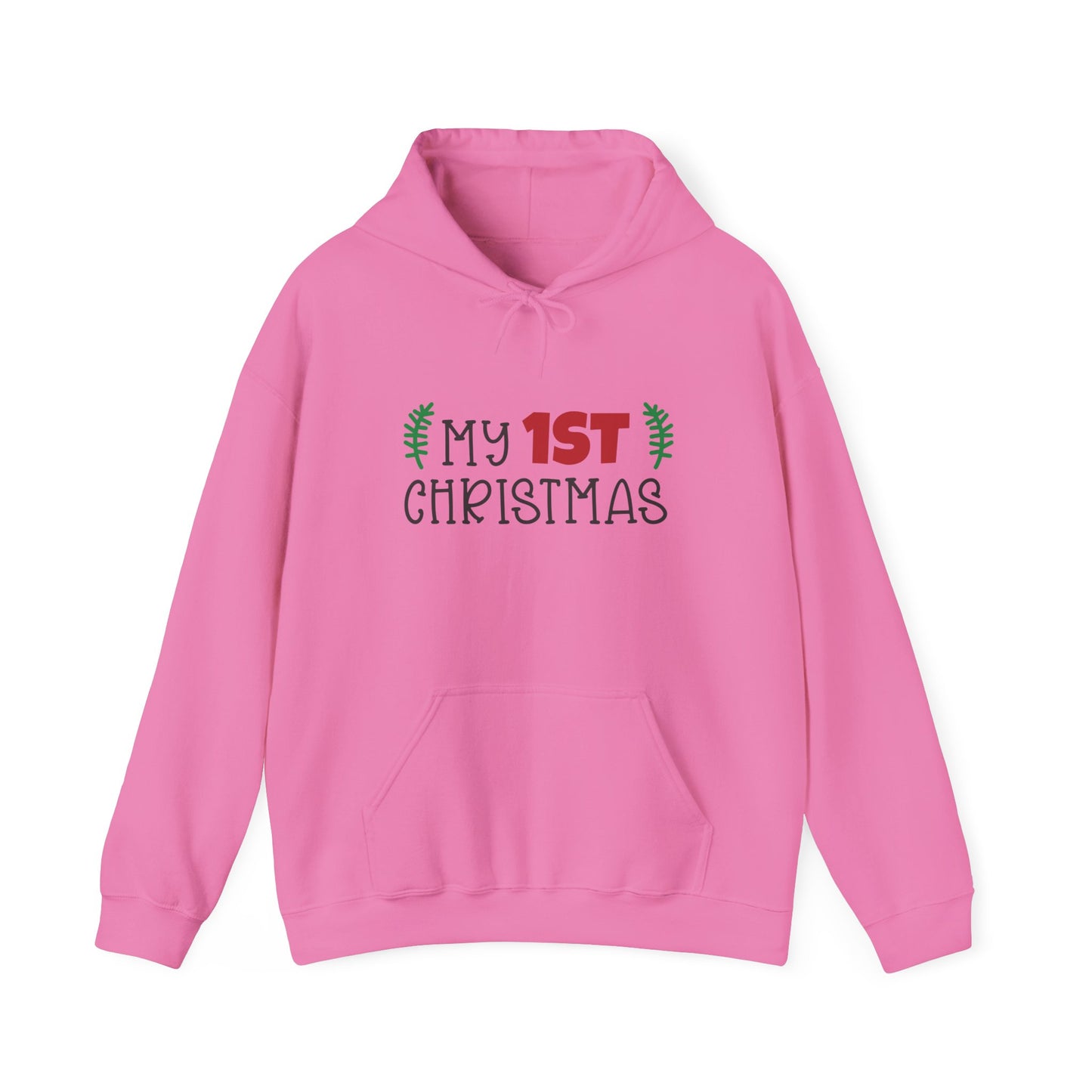 Unisex Heavy Blend Hooded Sweatshirt Christmas Design 2024 - My # Christmas 1 with Custom Name