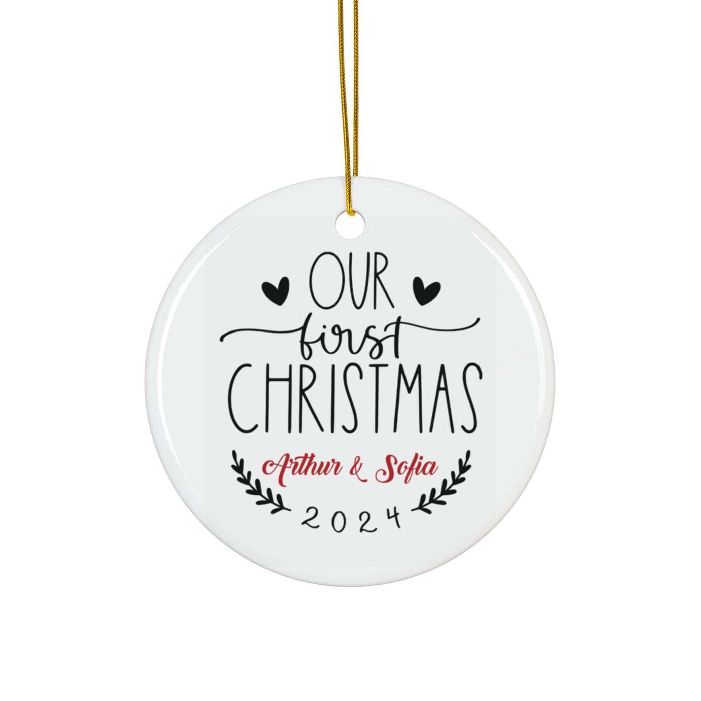 Ceramic Ornament - Our First Christmas