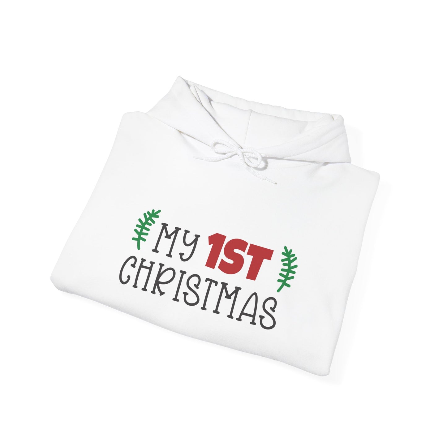 Unisex Heavy Blend Hooded Sweatshirt Christmas Design 2024 - My # Christmas 1 with Custom Name