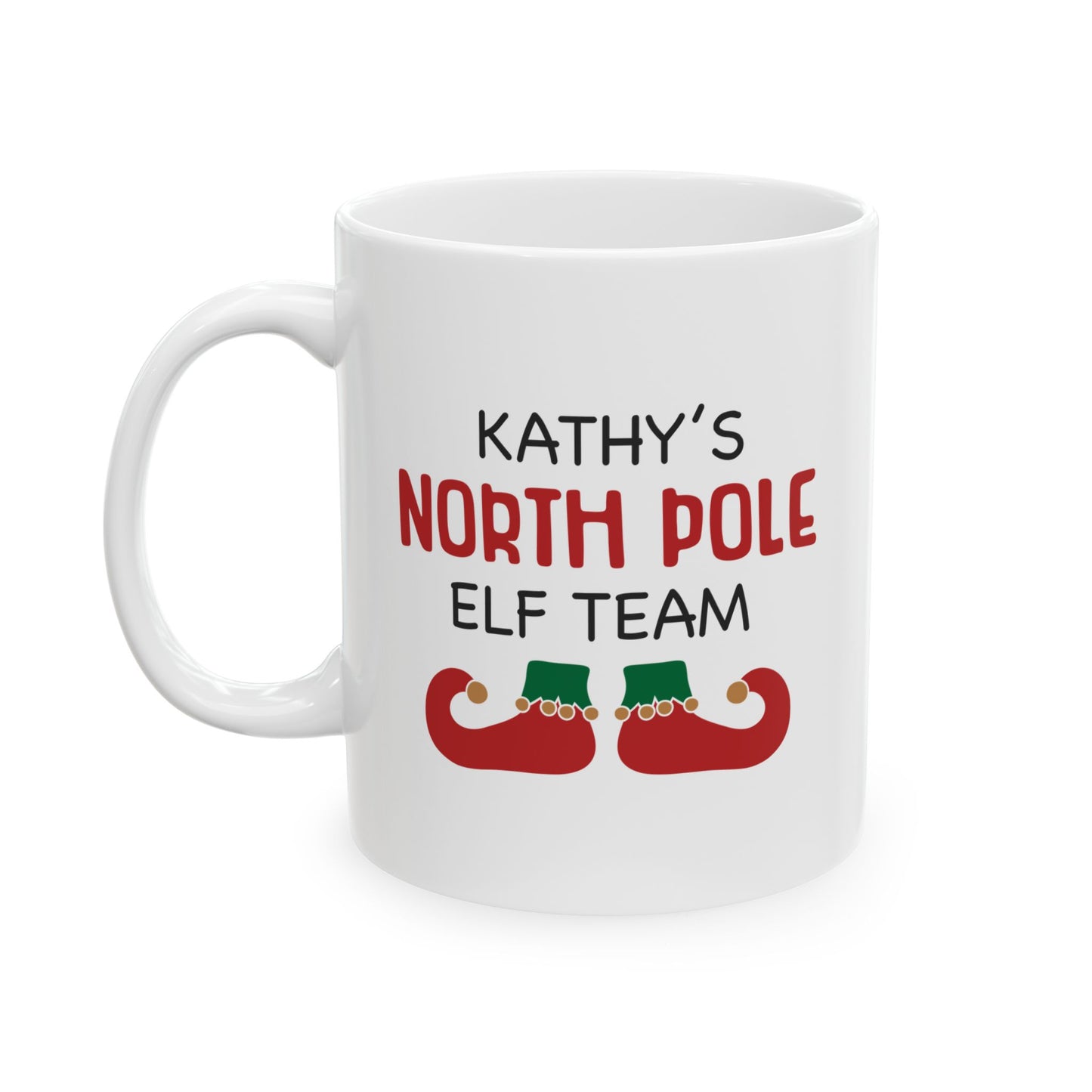 Ceramic Mug (11oz White) - Christmas Design 2024 - North Pole Elf Team