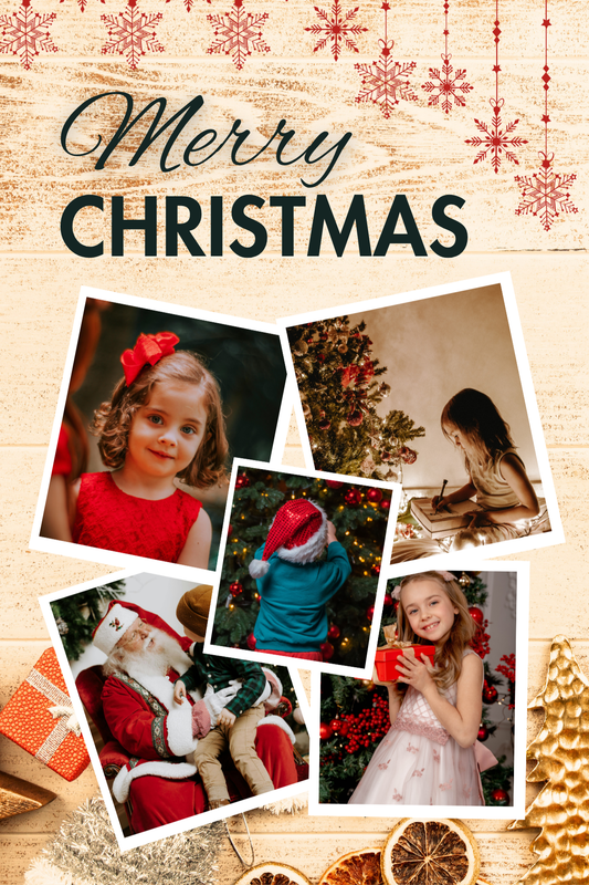 Christmas Card Custom Photo Digital Template 14