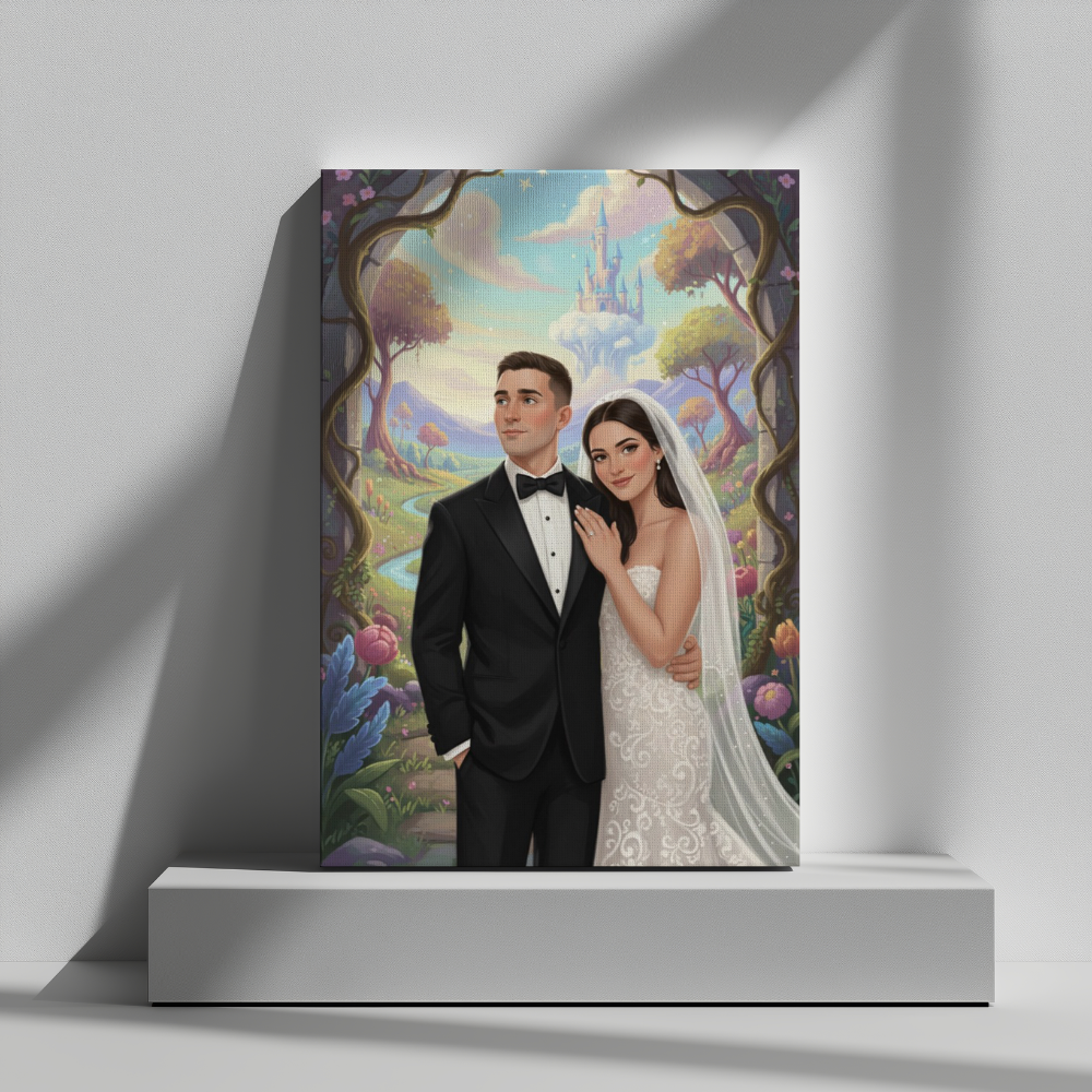 CANVAS 24x36 UPLOAD PORTRAIT (Whimsical Anime Style)