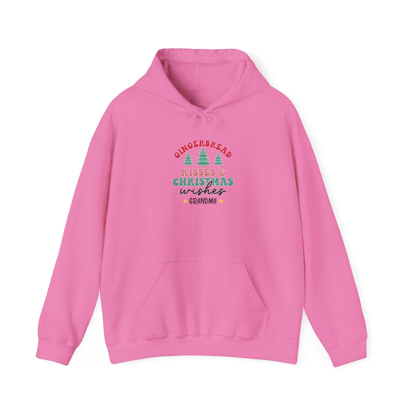 Unisex Heavy Blend Hooded Sweatshirt Kisses & Christmas Wishes Christmas 2024 with Custom Name