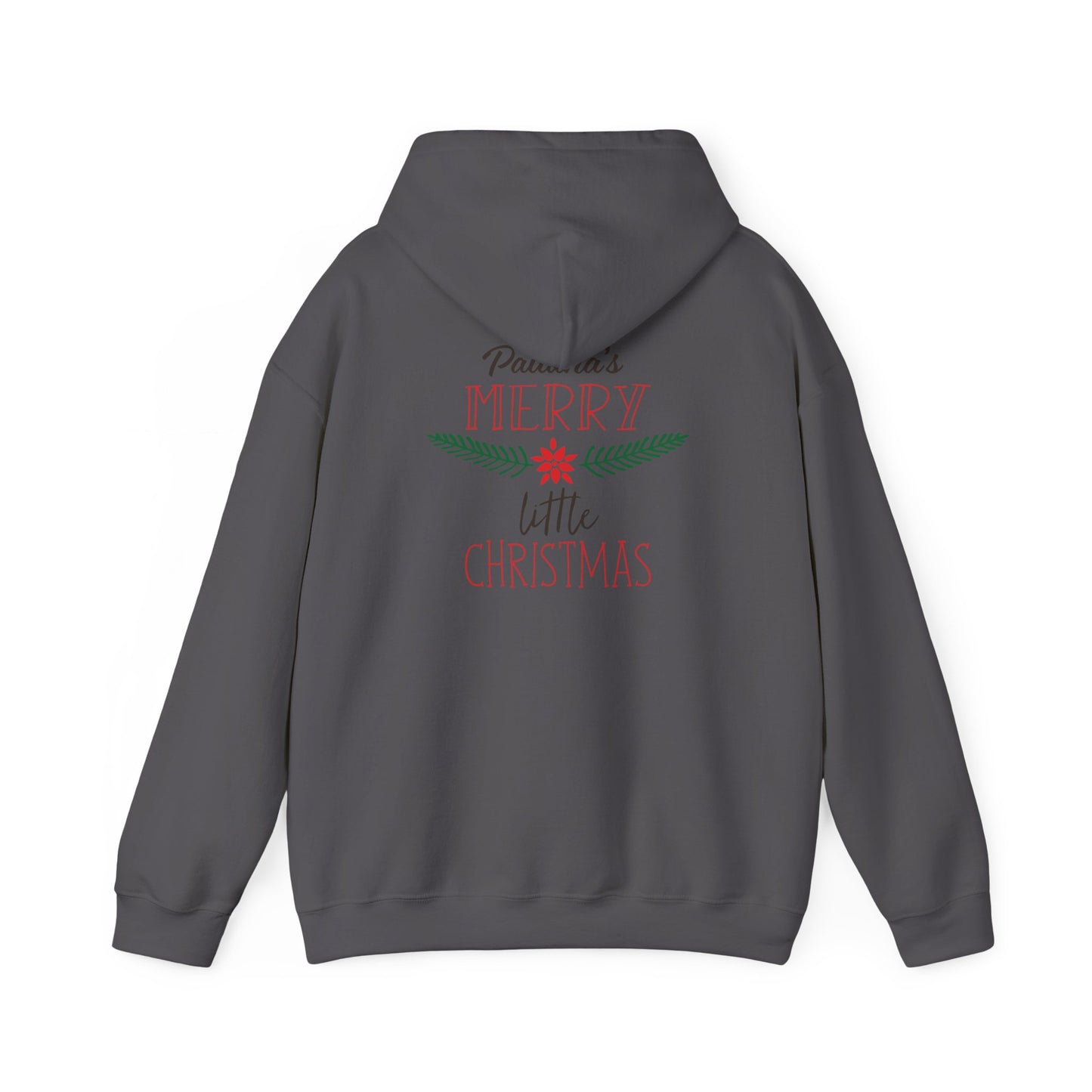 Unisex Heavy Blend Hooded Sweatshirt Christmas Design 2024 - Merry Little Christmas with Custom Name