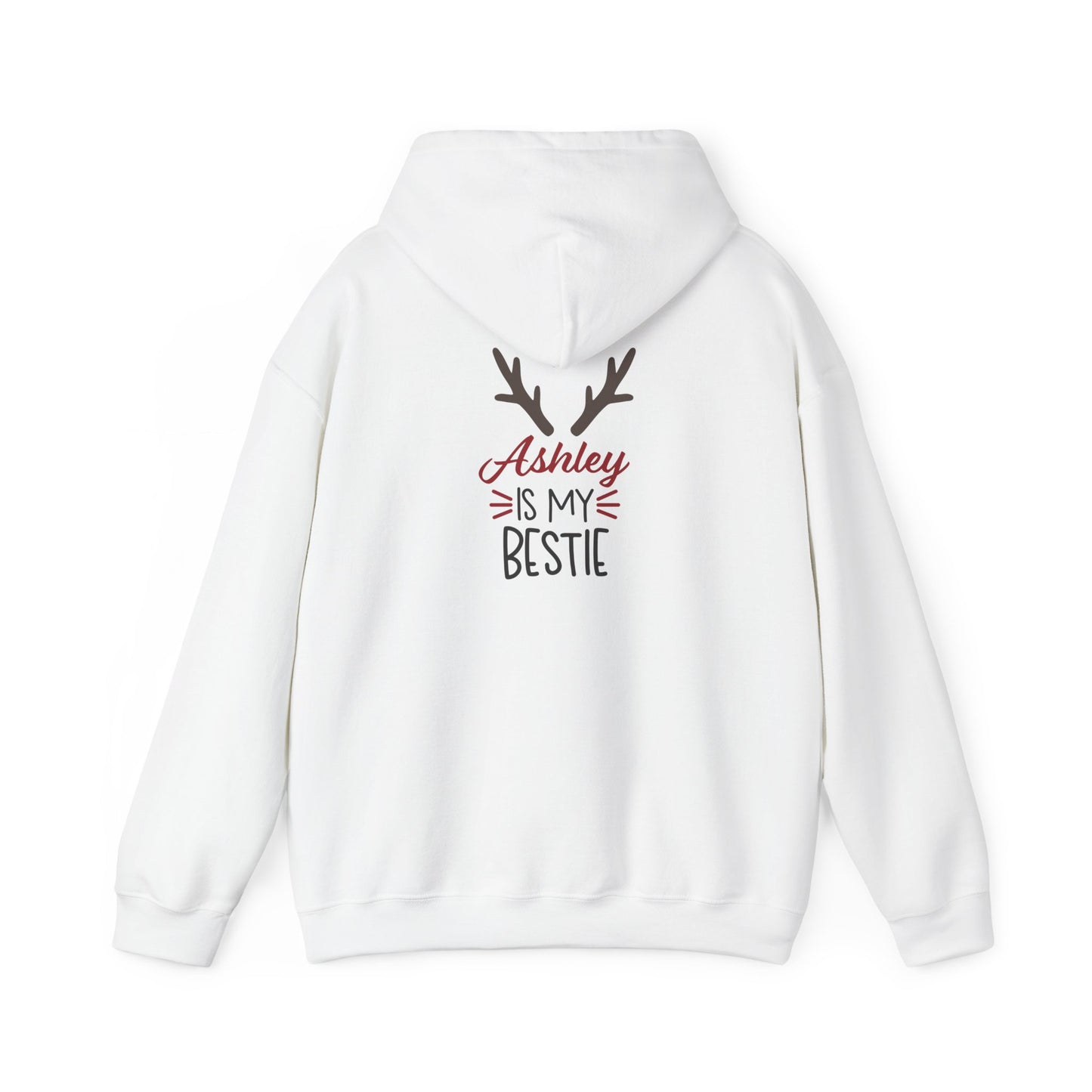 Unisex Heavy Blend Hooded Sweatshirt Christmas Design 2024 - My Bestie with Custom Name