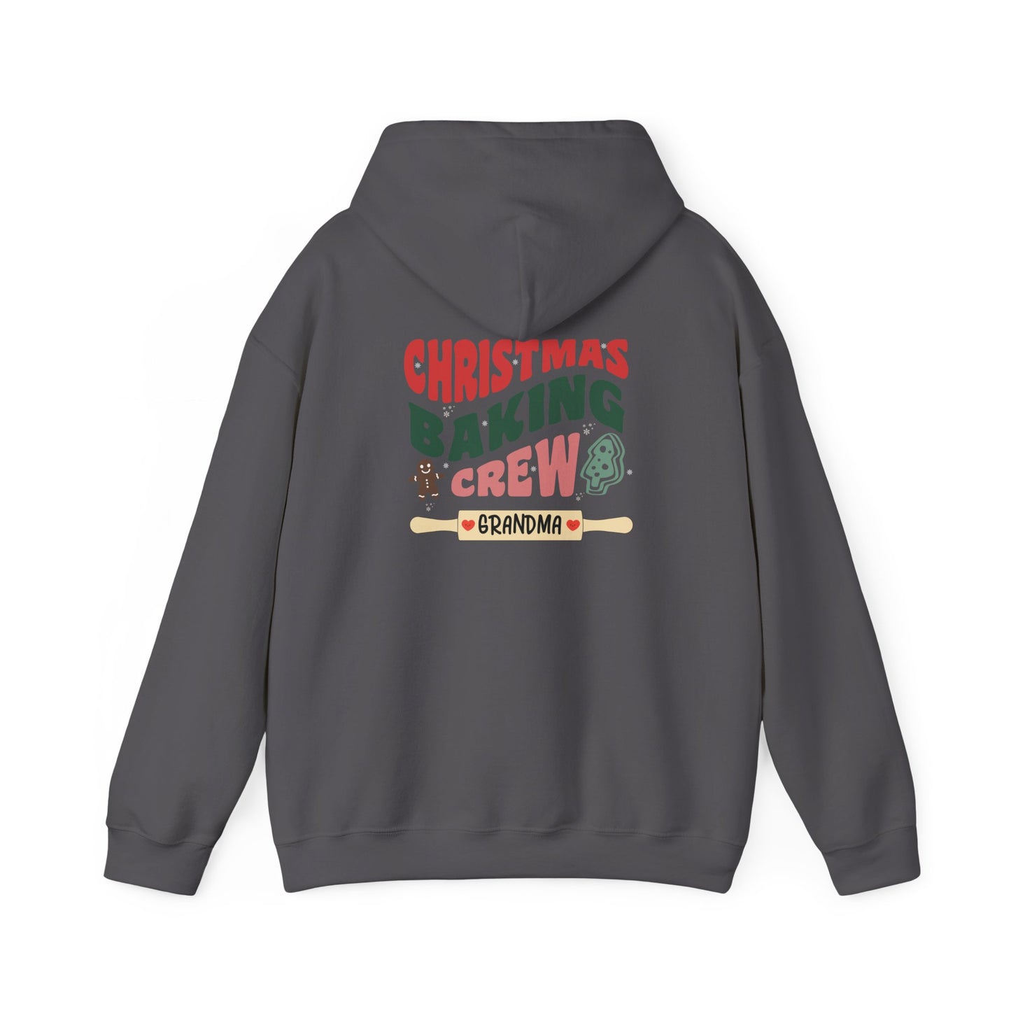 Unisex Heavy Blend Hooded Sweatshirt Christmas Baking Crew Christmas 2024 with Custom Name