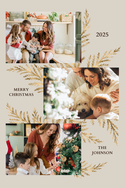 Christmas Card Custom Photo Digital Template 15