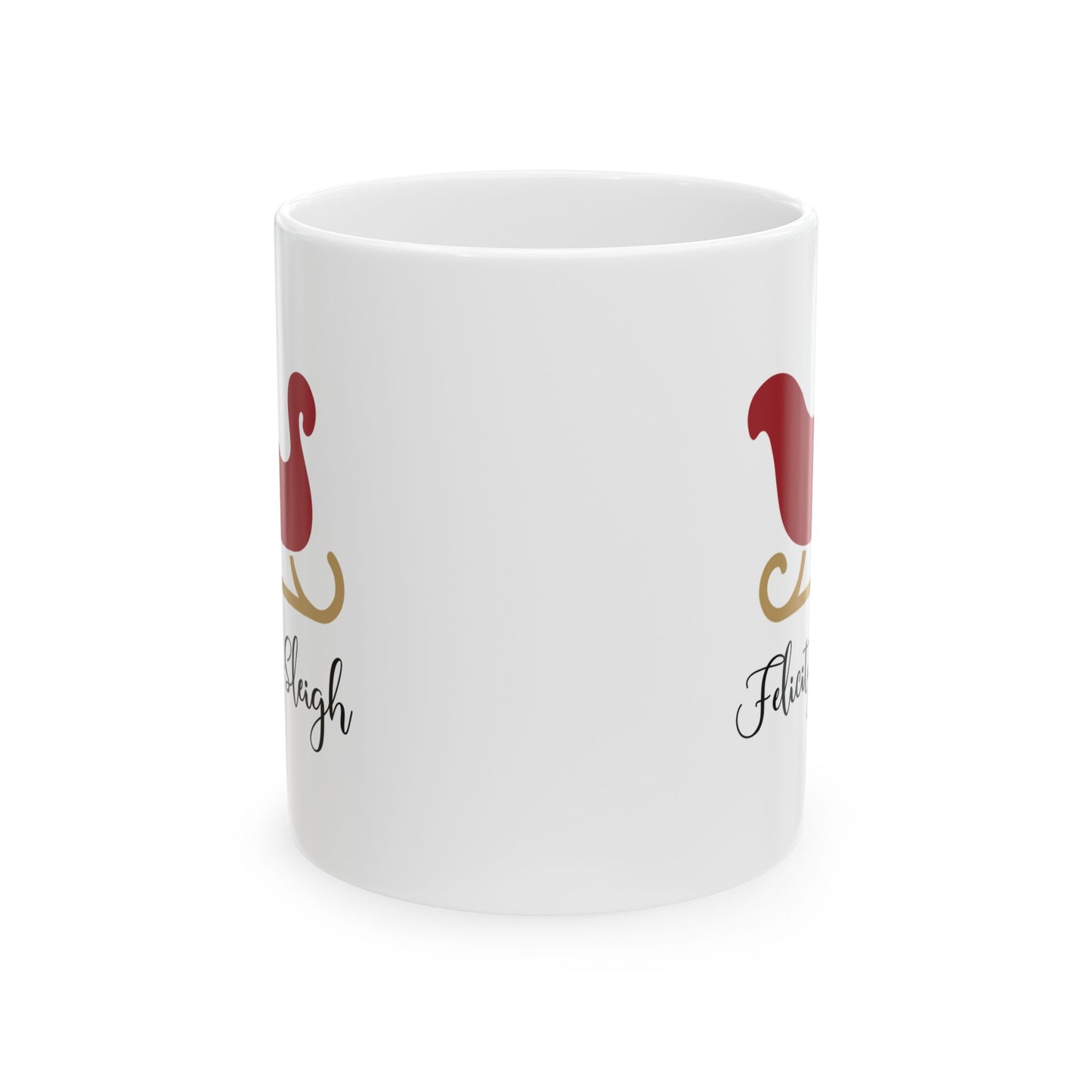 Ceramic Mug (11oz White) - Christmas Design 2024 - Sleigh