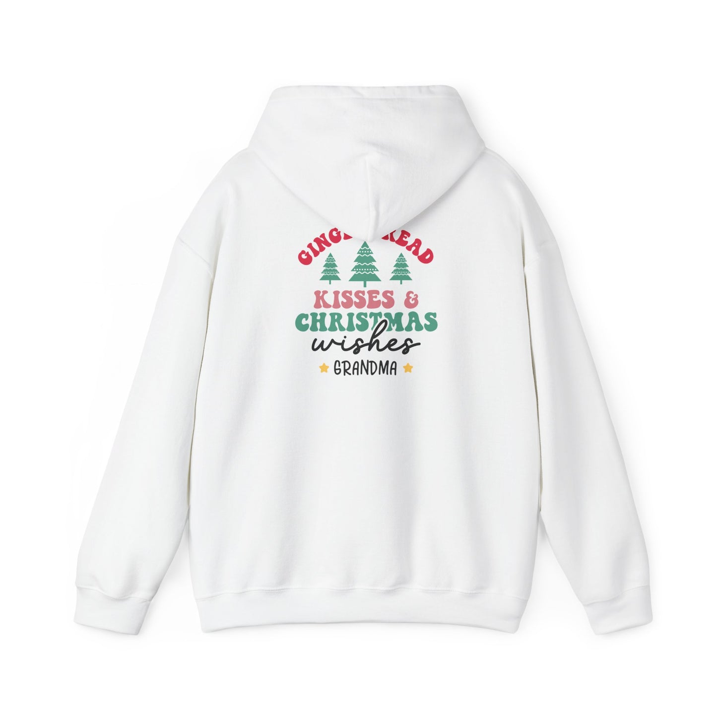 Unisex Heavy Blend Hooded Sweatshirt Kisses & Christmas Wishes Christmas 2024 with Custom Name