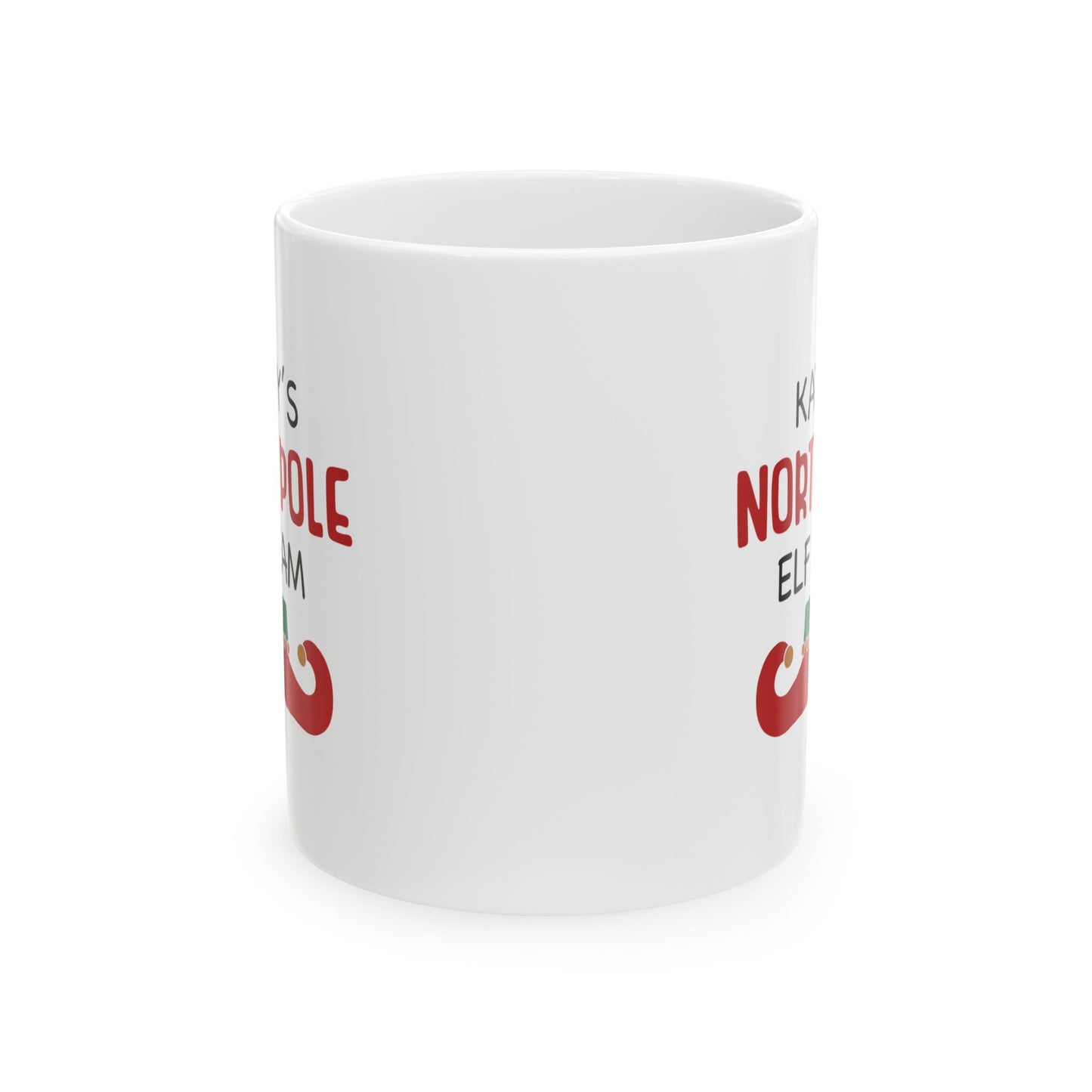 Ceramic Mug (11oz White) - Christmas Design 2024 - North Pole Elf Team