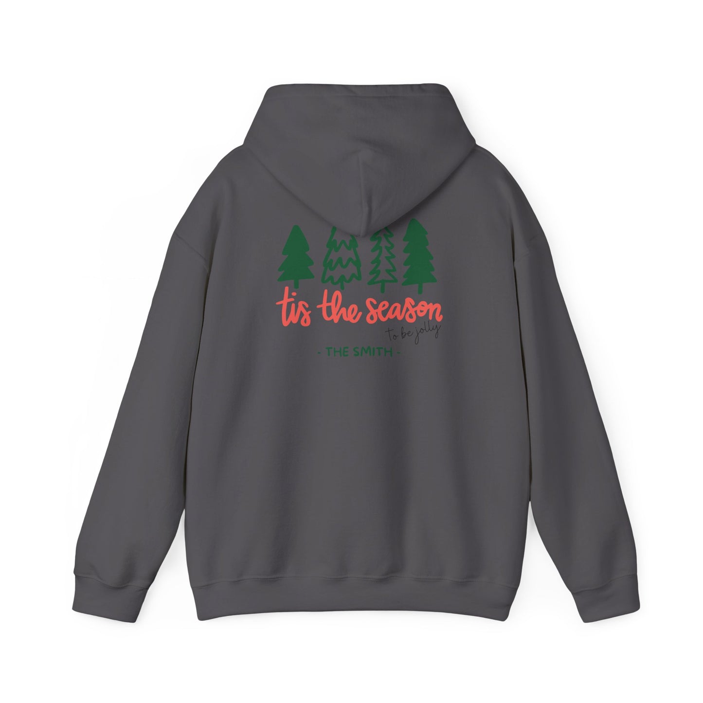 Unisex Heavy Blend Hooded Sweatshirt Tis The Season to be jolly Christmas 2024 with Custom Name