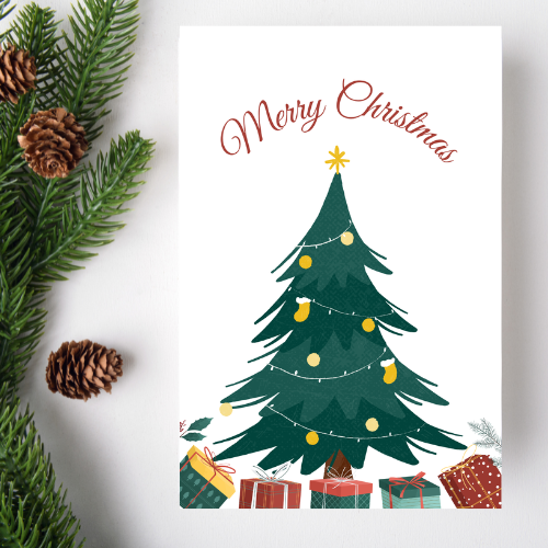 Christmas Card Digital Template 2