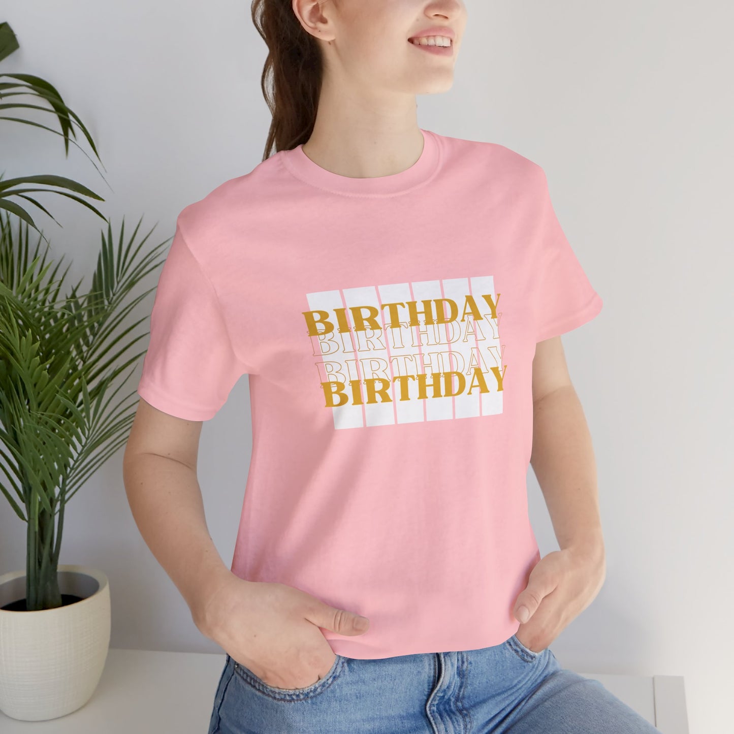 Unisex Jersey Short Sleeve Tee Birthday Design 4