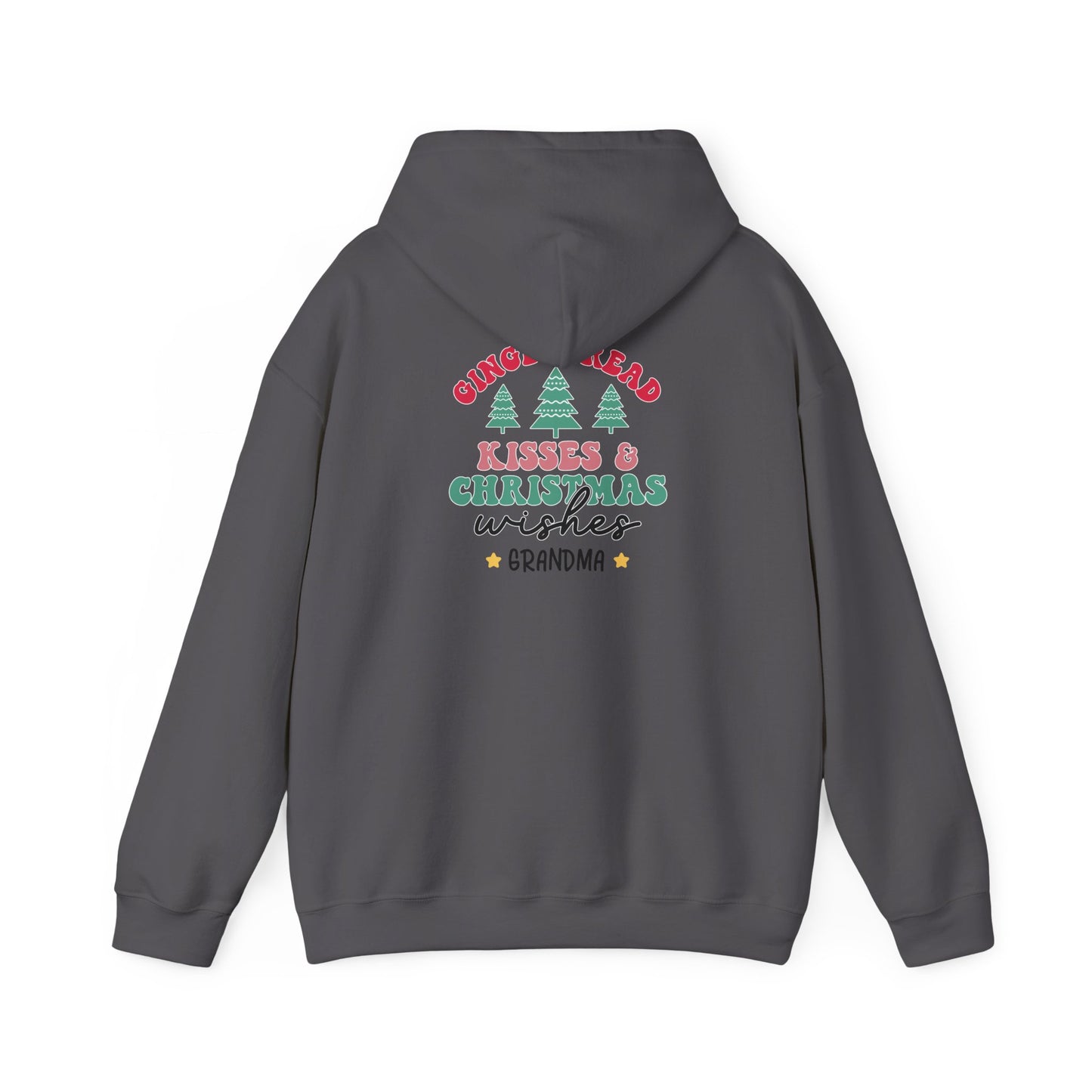 Unisex Heavy Blend Hooded Sweatshirt Kisses & Christmas Wishes Christmas 2024 with Custom Name