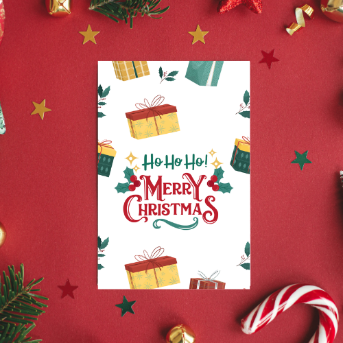 Christmas Card Digital Template 3