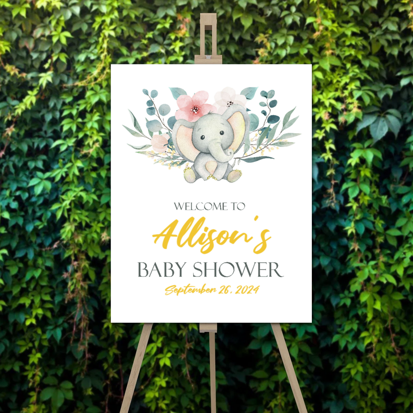 FOAM BOARD 18x24 BABY SHOWER DESIGN #4