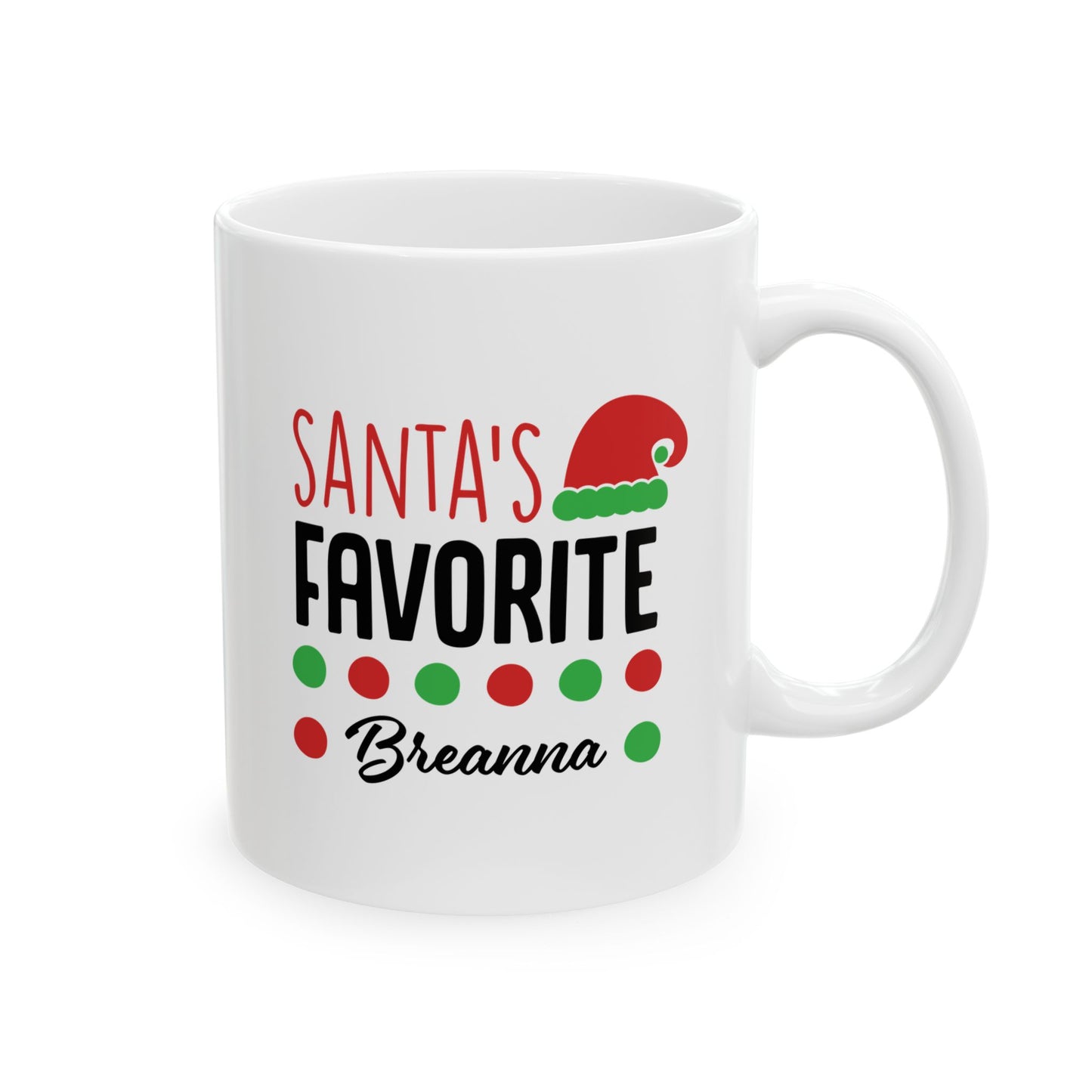 Ceramic Mug (11oz White) - Christmas Design 2024 - Santa's Favorite