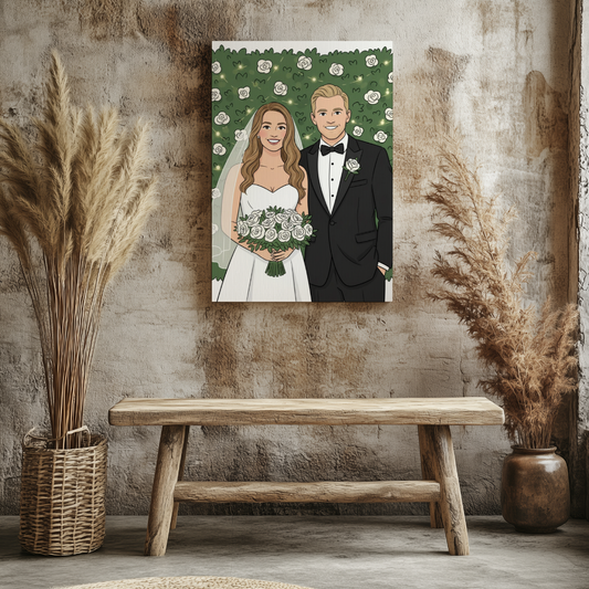 CANVAS 24x36 UPLOAD PORTRAIT (Cartoon Style)