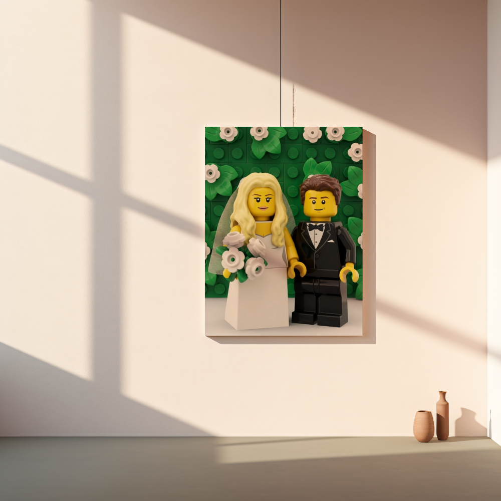 CANVAS 24x36 UPLOAD PORTRAIT (Lego Style)