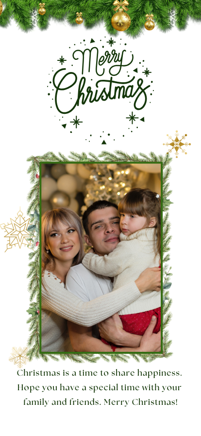 Christmas Greeting Digital Template 1