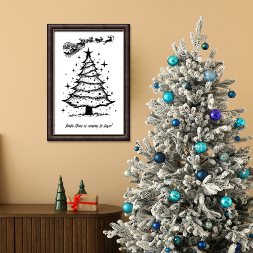 Christmas Wall Art Digital Template 2
