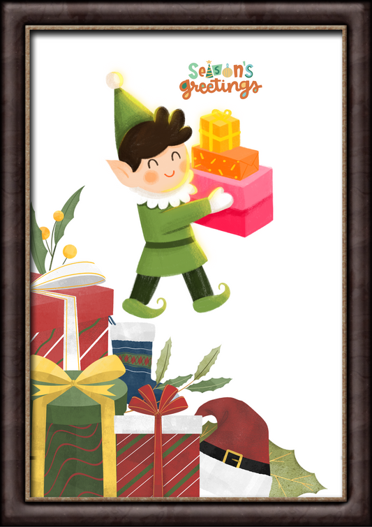 Christmas Wall Art Digital Template 1