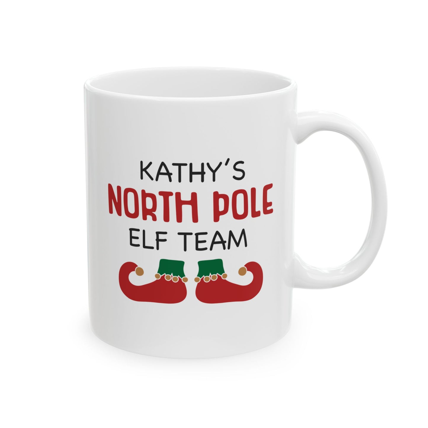 Ceramic Mug (11oz White) - Christmas Design 2024 - North Pole Elf Team